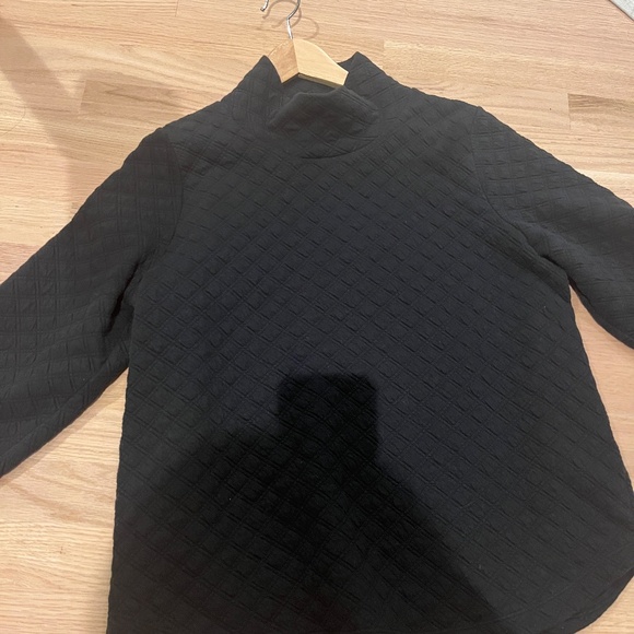 J.Crew quilted mock neck pullover sweatshirt - Picture 4 of 4